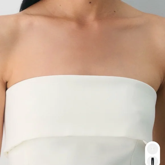 NEW Aritzia Element Tube Top - (Re)ssential - Light Birch strapless shirt 8 - Picture 7 of 17